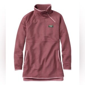 L.L. BEAN Women's Airlight Knit Asymmetrical Quarter-Zip Tunic Sweatshirt Small